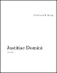 Justitiae Domini SATB choral sheet music cover